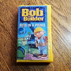 🛠️ Bob the Builder VHS – "Pets in a Pickle" – Rare Clamshell Case